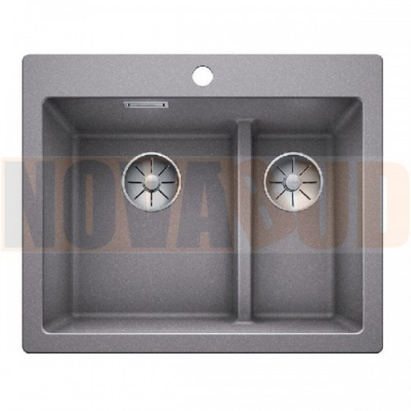 Blanco PLEON 6 Split alumetalik Silgranit® PuraDur® Zlewozmywak 521691