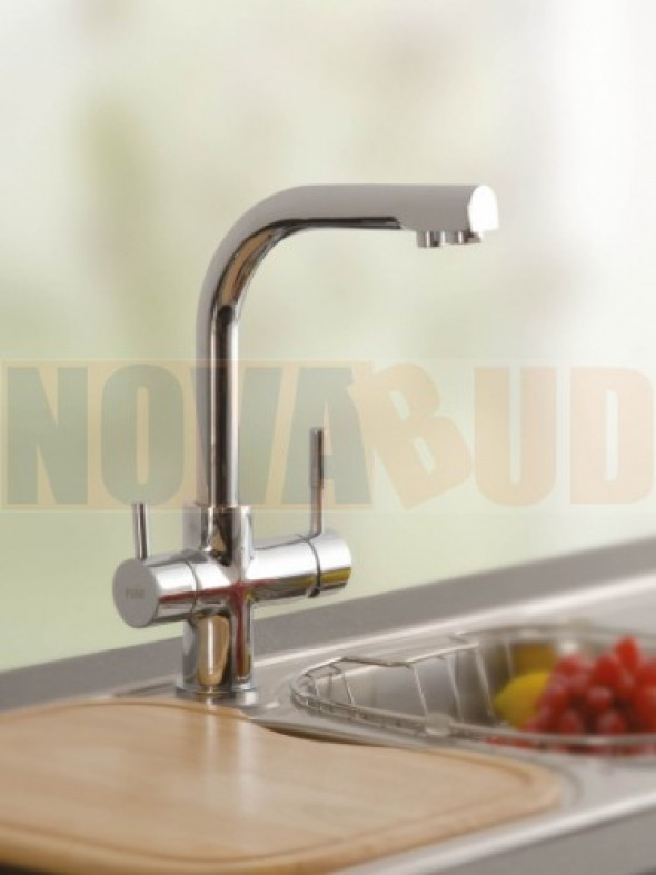 Blue Water ALABAMA CHROM bat.kuchenna z podłączeniem do wody filtrowanej dwuobwodowa 5901730610017