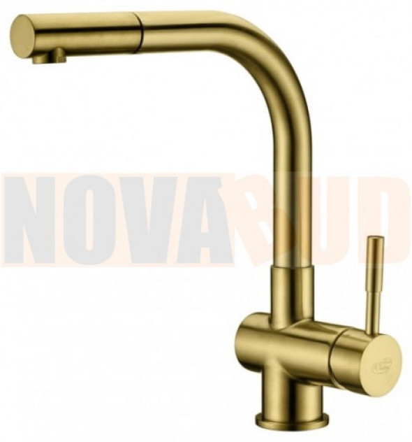 Blue Water Lira MOSIĄDŹ ANTYCZNY Bateria kuchenna z wyciąganą wylewką 5901730615753