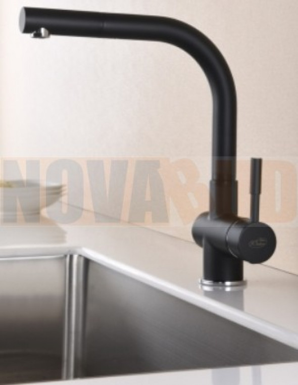 Blue Water Lira - CZARNY MAT wyc.wylewka bateria kuchenna 5901730615647