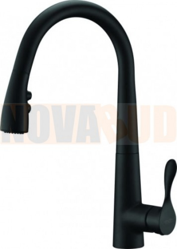 Blue Water Stabili CZARNY MAT Bateria kuchenna z wyciąganą wylewką 5901730615920