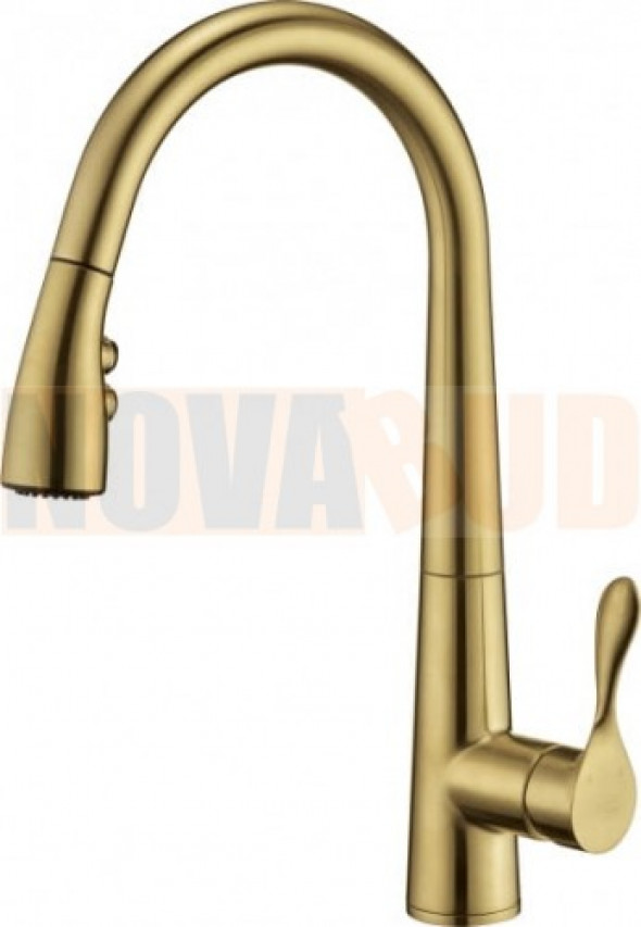 Blue Water Stabili mosiądz antyczny Bateria kuchenna z wyciąganą wylewką 5901730615937