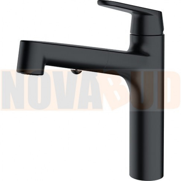 Franke Lift CZARNY MAT Wyciągana wylewka z funkcją prysznica 115.0621.670