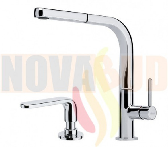 Franke SINOS PULL-OUT bateria + SINOS DOZOWNIK Chrom 115.0259.975 / 119.0261.519