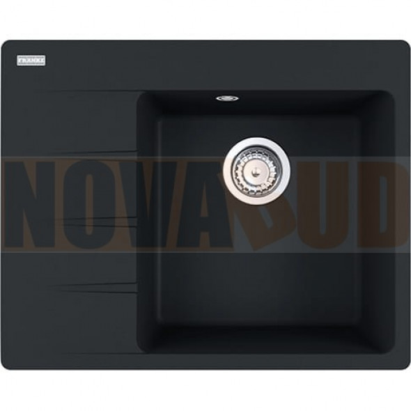 Franke Studio Centro CNG 611-62 TL Fragranit+ zlew ociekacz lewy Czarny mat 114.0633.124