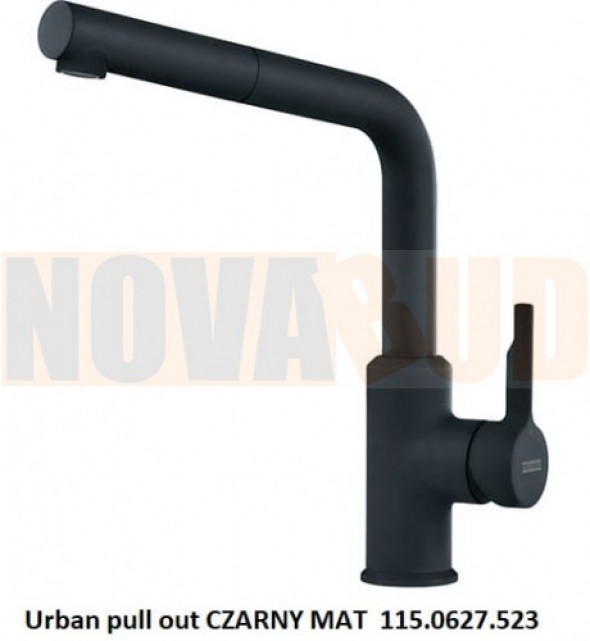 Franke !!! DOSTĘPNY !!! Urban PULL-OUT CZARNY MAT bateria kuchenna 115.0627.523
