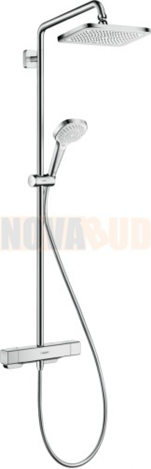 HANSGROHE Croma E 280 Komplet prysznicowy Showerpipe z baterią termostatyczną chrom 27630000