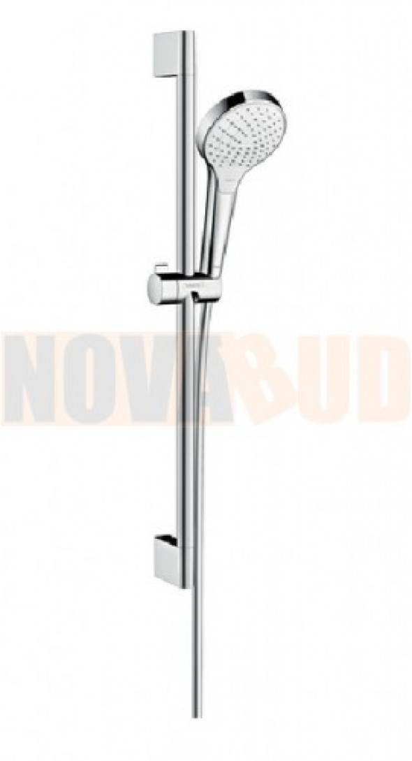 HANSGROHE Croma Select S Zestaw prysznicowy Vario z drążkiem chrom/biały 26562400