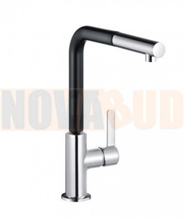 Kludi L-INE S bateria kuchenna wyc.wylewka chrom/czarny mat 408518775