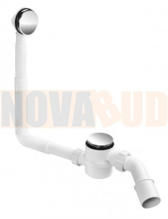 McAlpine syfon wanna/brodzik odpływowo - przelewowy chrom klik-klak HC2600CL