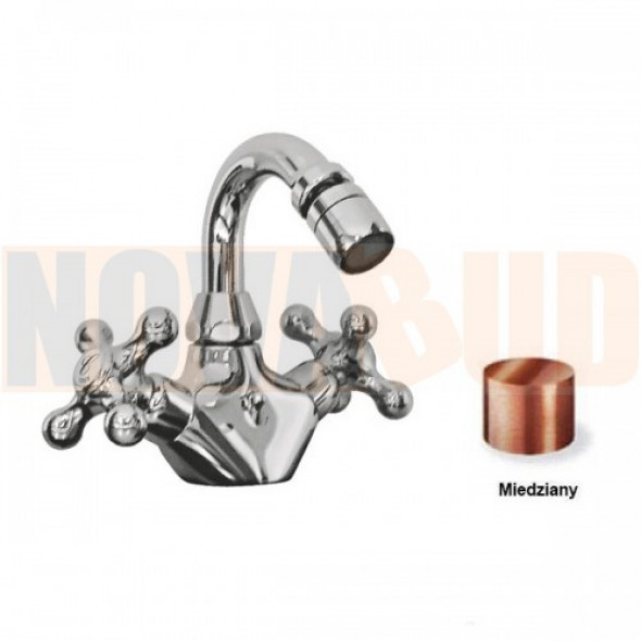 Tres CLASIC Bateria bidetowa miedź 5.32.124.02