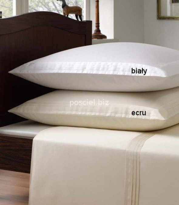 Elegante pościel bawełniana egipska Nymphenburg  biała i ecru 155x200