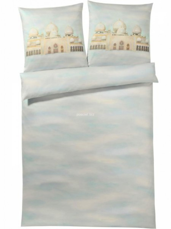 Elegante pościel bio-bawełniana egipska Moschee jade 2080 200x220