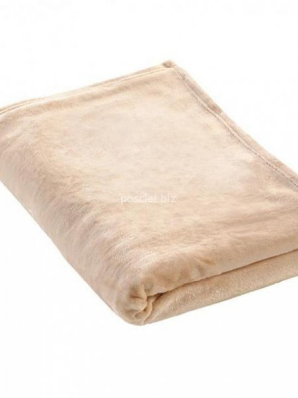 Estella koc z mikrofibry beżowy 150x200