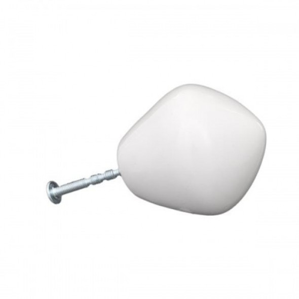 Gałka do mebli Bączek biały połysk