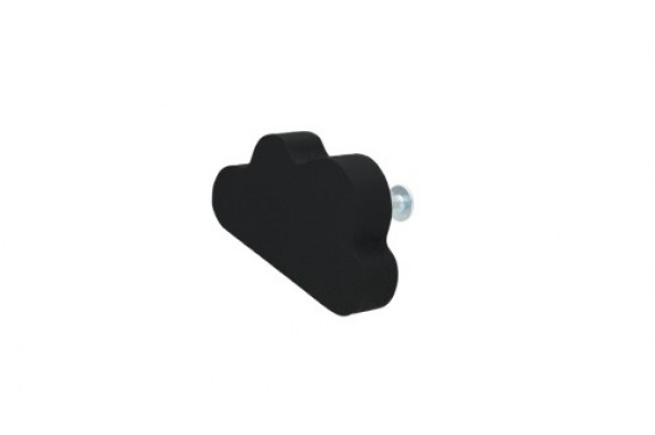 Gałka do mebli Chmurka drewniana czarna