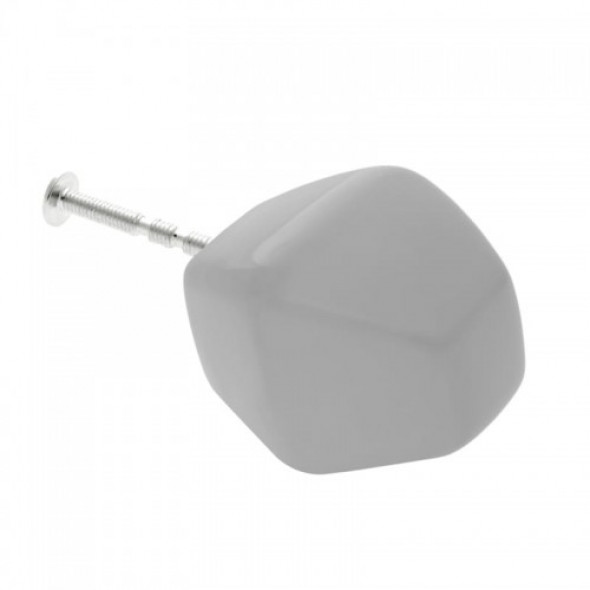 Gałka do mebli Diamentowy jasno-szary
