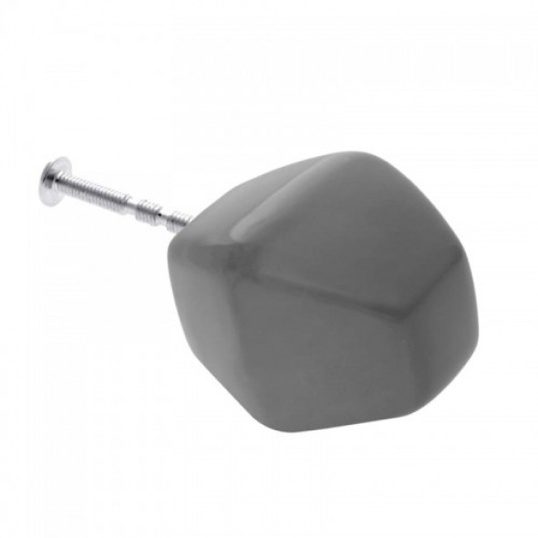 Gałka do mebli Diamentowy szary