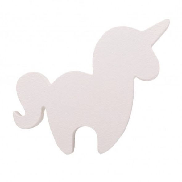 Gałka do mebli Jednorożec drewniany biały