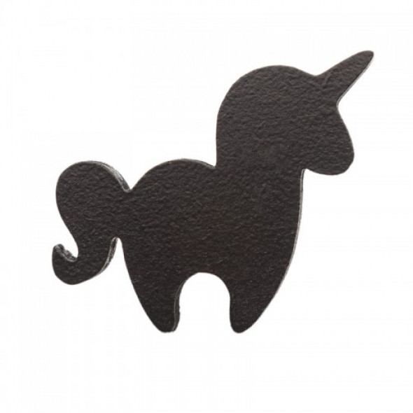 Gałka do mebli Jednorożec drewniany czarny