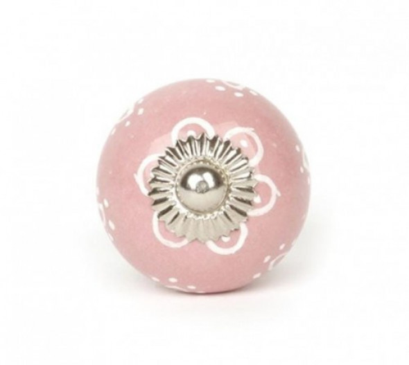 Gałka do mebli Kamyczek różowy