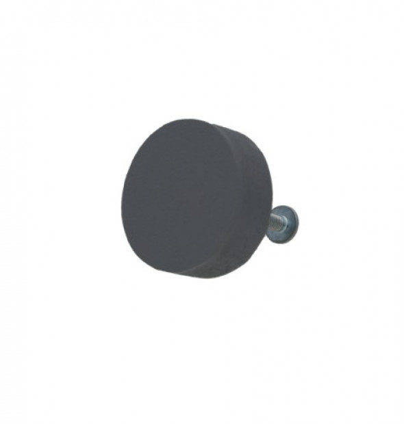 Gałka do mebli Kółko drewniane szare duże