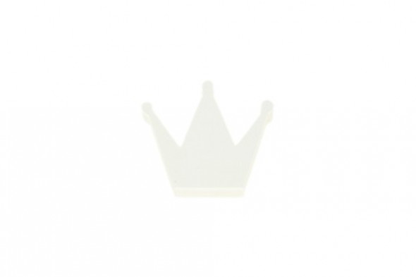 Gałka do mebli Korona drewniana biała