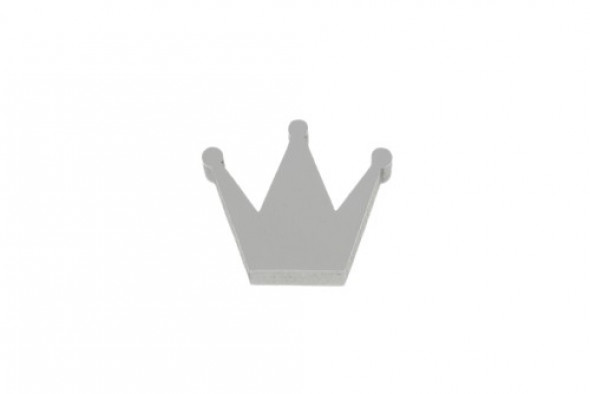 Gałka do mebli Korona drewniana szara