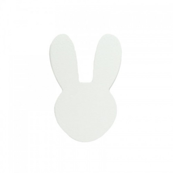 Gałka do mebli Króliczek drewniany biały