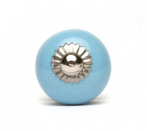 Gałka do mebli Kula błękitna mała