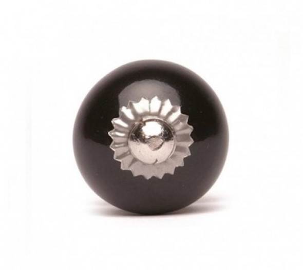 Gałka do mebli Kula czarna mała