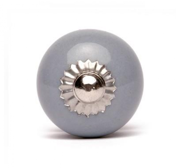 Gałka do mebli Kula szara mała