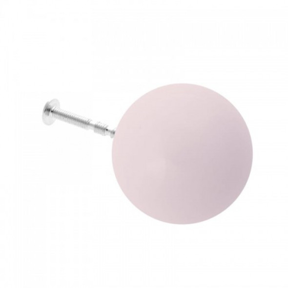 Gałka do mebli Kulka 3,5 cm pastelowy róż