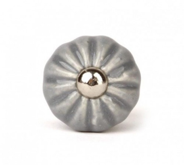 Gałka do mebli Precel szara