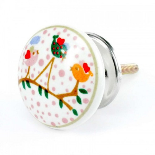 Gałka do mebli Ptaszki kolorowe