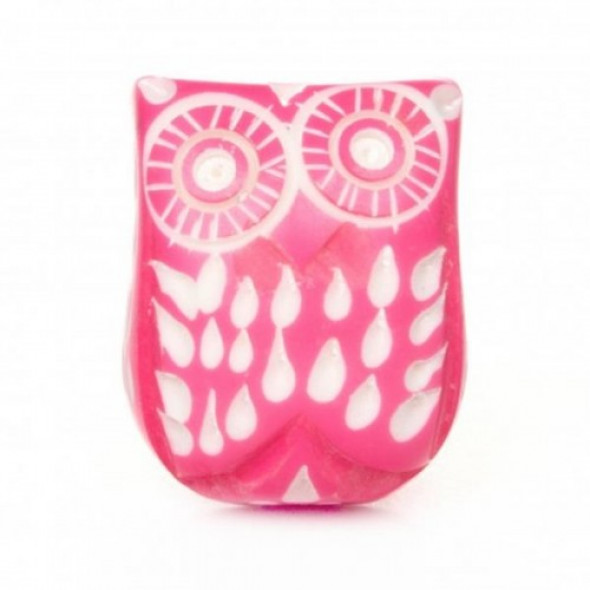 Gałka do mebli Sowa Neonowy Róż