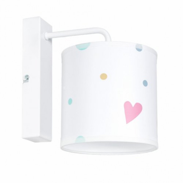 Kinkiet pastelowe serca