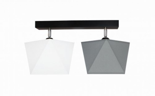 Lampa DIAMENT na przegubach 2 płomienna + denka