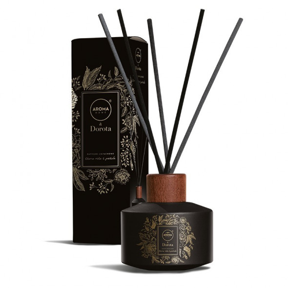 AROMA Home & Dorota Patyczki Zapachowe 100ml RÓZA Z PACZULĄ