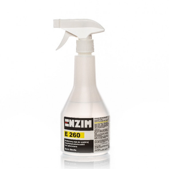 ENZIM E260 Alkoholowy płyn do szybkiej dezynfekcji powierzchni QUICK STERILE 0,5L