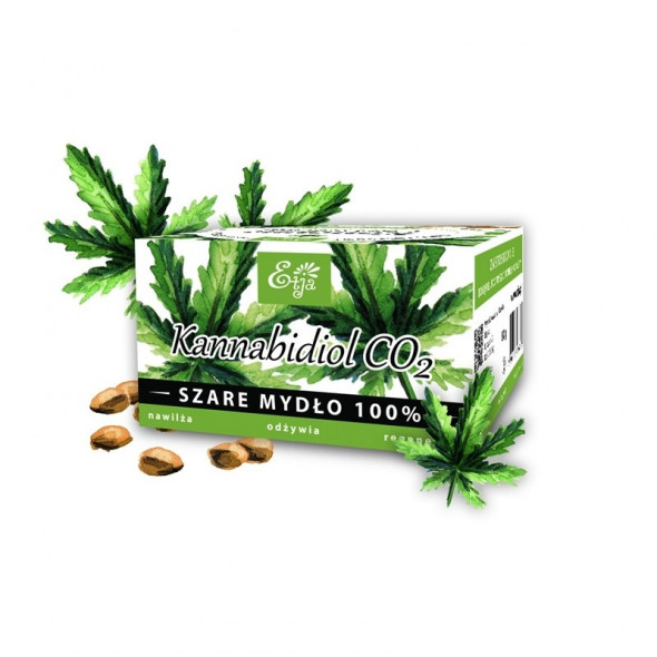 ETJA Mydło 100% Naturalne KONOPNE HEMP CBD  80g