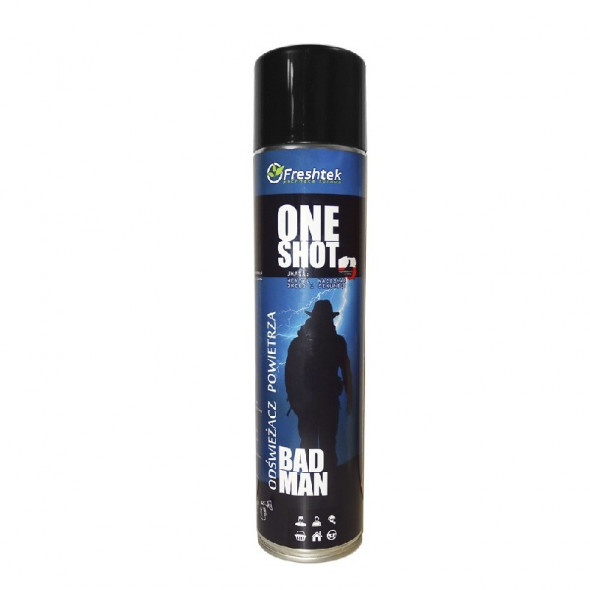 FRESHTEK One Shot Odświeżacz BAD MAN 600ml