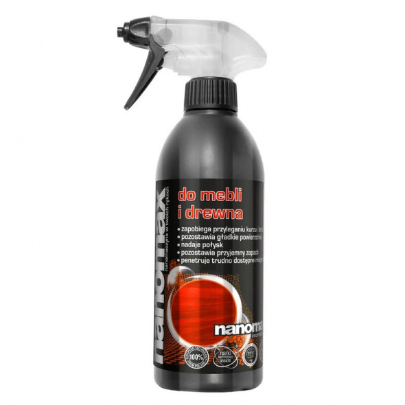 NANOMAX Płyn do czyszczenia mebli i drewna Atomizer 500 ml