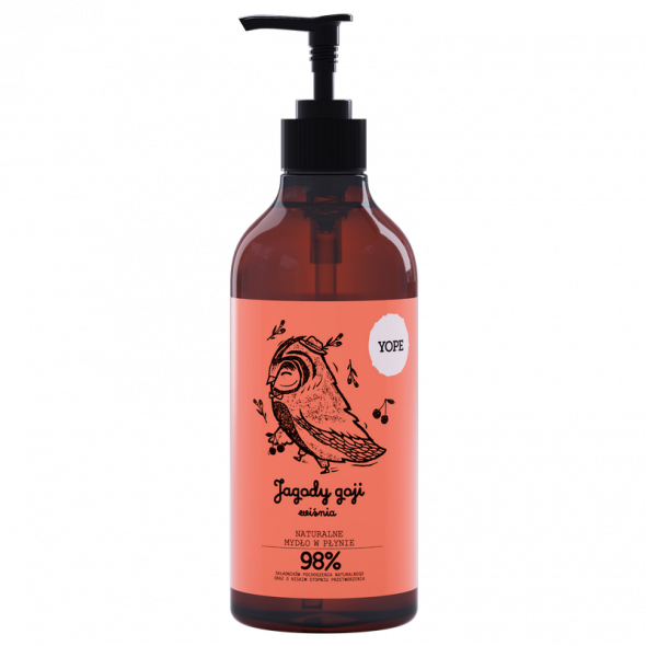 YOPE Naturalne Mydło w płynie Jagody Goji i Wiśnia 500 ml