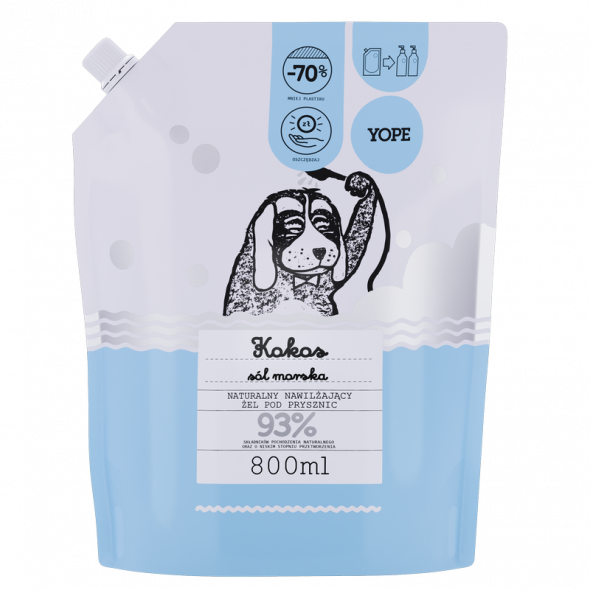 YOPE Refill Naturalny żel pod prysznic KOKOS