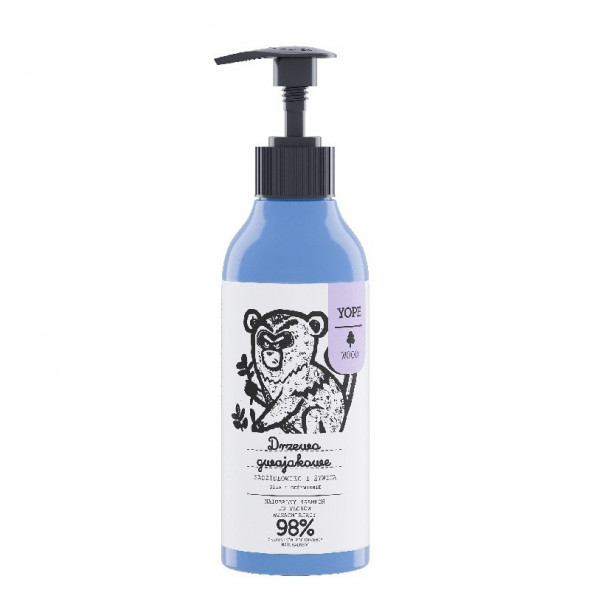 YOPE Wood Szampon Drzewo Gwajkowe, kadzidłowiec,