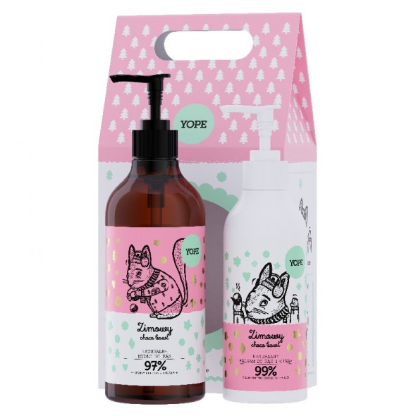 YOPE Zestaw Dwupak CHOCO BOWL (mydło+ balsam)