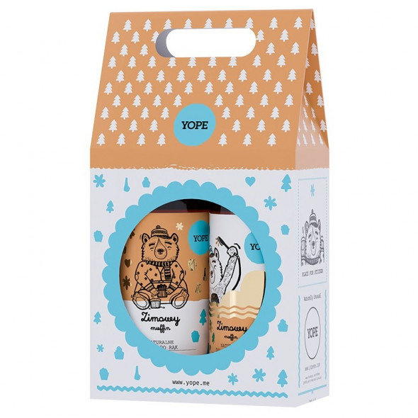 YOPE Zestaw Dwupak ZIMOWY MUFFIN (mydło + żel)