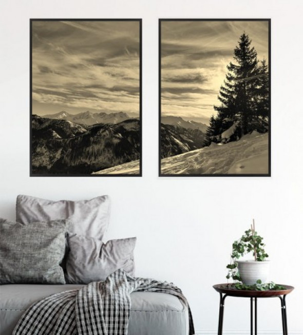 Komplet plakatów TATRY vintage