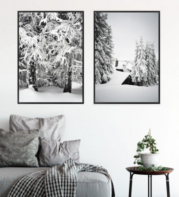 Komplet plakatów ZIMA W BESKIDACH